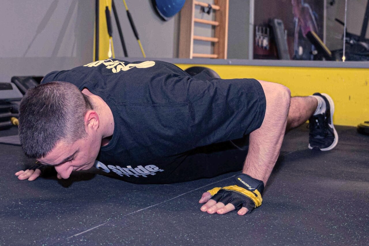 Guy Performing Push-Up Exercise
