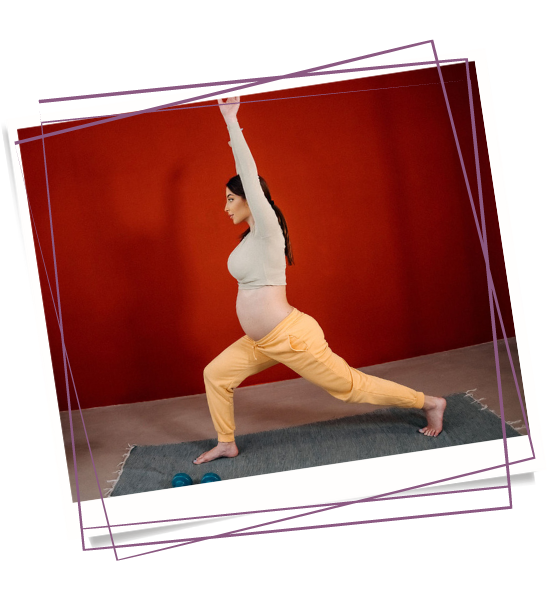 anja stankovic pragnant yoga exercise