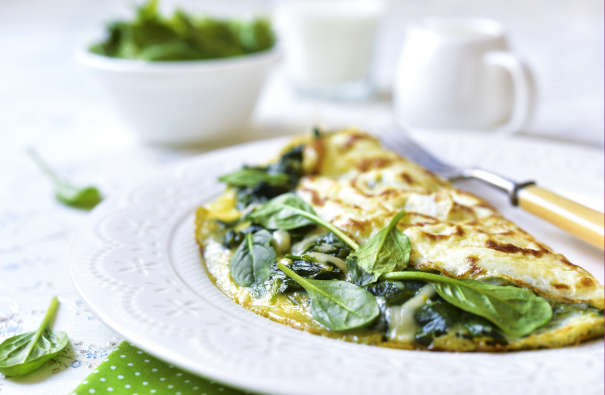 Spinach and Feta Omelet