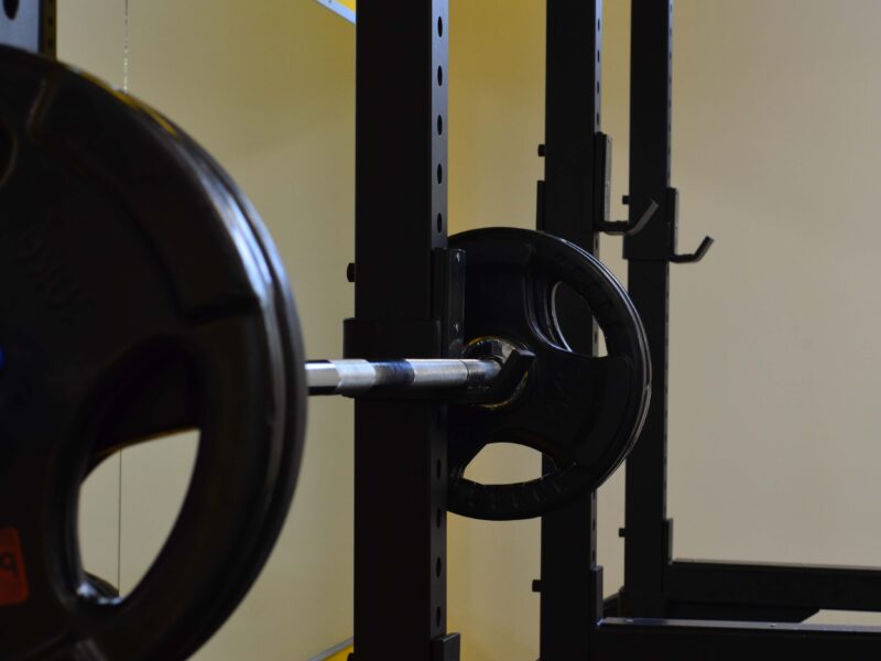 Weight and Bar on Smith Machine